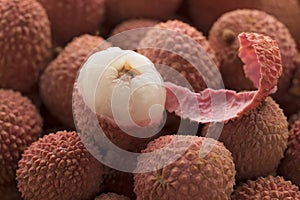 Fresh ripe Lychees