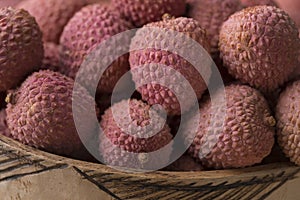 Fresh ripe Lychees