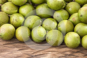 Fresh ripe peeled quenepa fruit - Melicoccus bijugatus