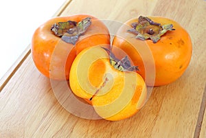 Fresh ripe persimmon