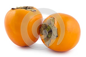 Fresh ripe persimmon fruit