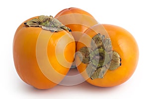 Fresh ripe persimmon fruit
