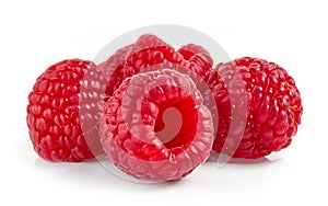 fresh ripe raspberries