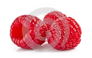 fresh ripe raspberries