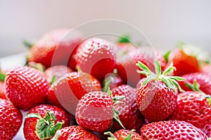 Fresh ripe strawberry. Berries background, close up