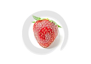 Fresh ripe strawberry isolated on white