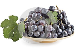 Fresh ripe white grapes