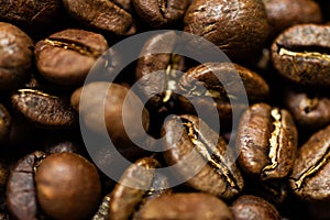 Fresh roasted Arabica coffee beans. Great backgroung. Good for wallpapers or photobackground