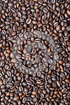 Fresh roasted coffee beans