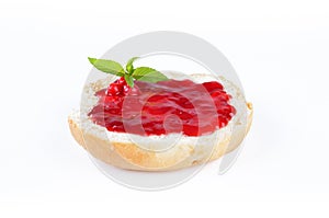 Fresh roll with jelly