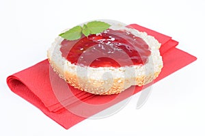 Fresh roll with jelly