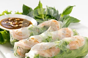 Fresh Roll with shrimp inside