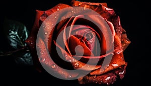 Fresh rose petals symbolize love and beauty in nature fragility