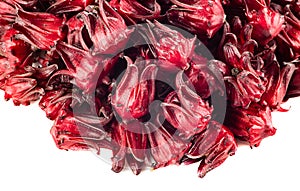 Fresh Roselle isolate on white background