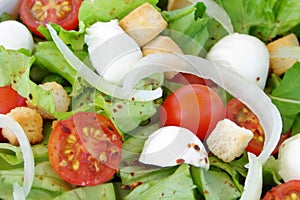 Fresh salad close-up