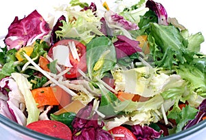 Fresh salad mix close-up