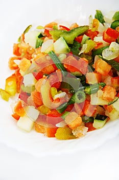 Fresh salad - pepper mix