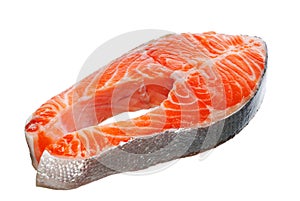 Fresh salmon steak