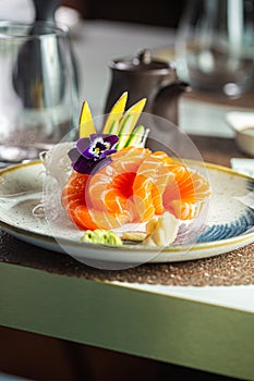 Fresh Salmon Sushi Delicacy ryhtryhrtyh ryhrtyhrtyh