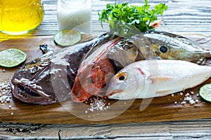 Fresh saltwater fish