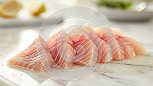 The Fresh Sashimi Plate. AI generated