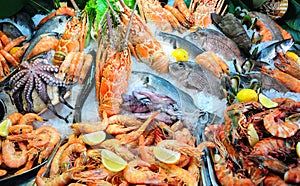 Fresh seafood