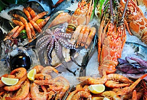 Fresh seafood