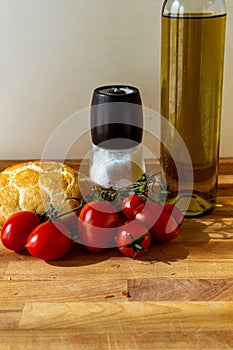 Fresh seasonal vegetables for a vegan soup