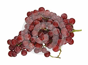 Fresh seedless red grapes