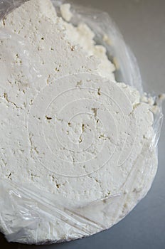 Fresh sheep romanian cheese called urda