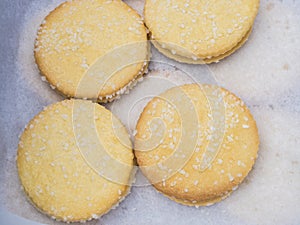 Fresh shortbread cookies