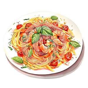 Fresh Shrimp Pasta with Tomato Sauce