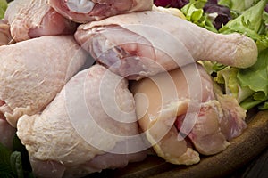 Fresh skinless chicken