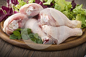 Fresh skinless chicken