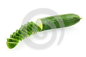 Fresh sliced cucumber