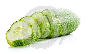 Fresh sliced cucumber.