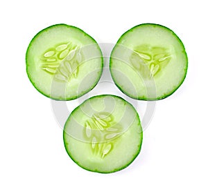 Fresh sliced cucumber