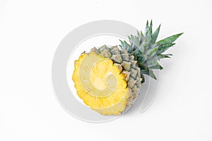 Fresh sliced pineapple