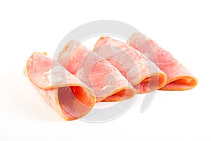 Fresh sliced smoked ham