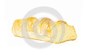 Fresh sliced â€‹â€‹loaf isolated on white background