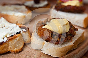 Fresh small sandwiches