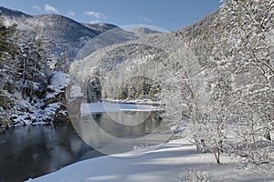 Similkameen River Winter, British Columbia photo