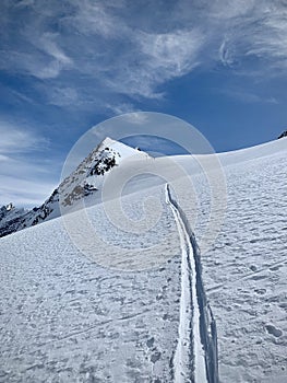 Fresh snow in the French Alps