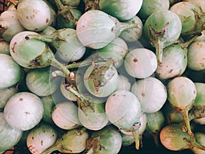 Fresh Solanum in market