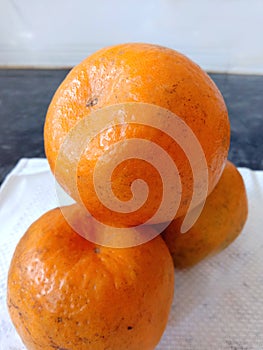 Fresh sour flavour whole orange fruit