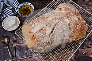 Fresh sourdough bread
