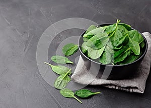 Fresh spinach salad