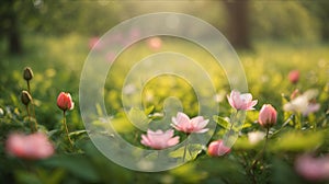 Fresh Spring bokeh background