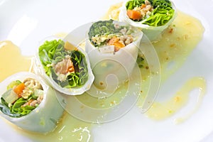 Fresh spring noodle rolls