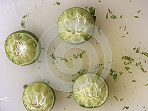 Fresh squeezed limes